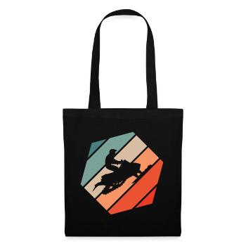 Snowmobile Retro Style Vintage - Tote Bag - black - Front
