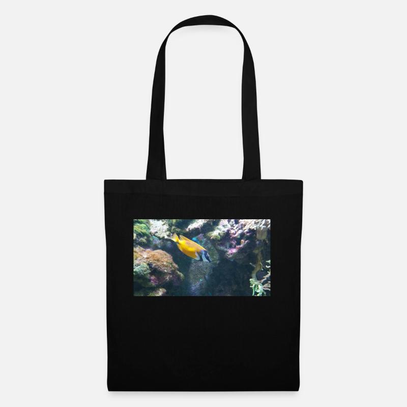 Poisson - Sac en tissu - noir