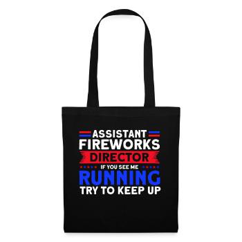 Drôle de feu d’artifice pyrotechnicien disant - Sac en tissu - noir - Devant