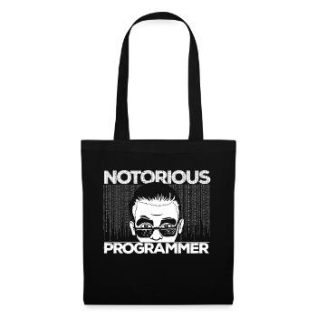 Programmierer Coder Software Entwickler - Stoffbeutel - Schwarz - Vorne