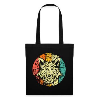 Fox head retro - Tote Bag - black - Front