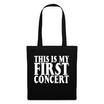 This is My First Concert 27 - Tote Bag - black - Front