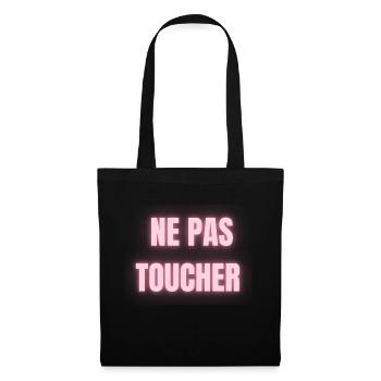 Ne Pas Toucher - Sac en tissu - noir - Devant