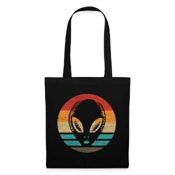 Alien Retro Style Vintage - Stoffbeutel - Schwarz - Vorne