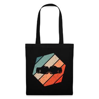 Boxen Retro Style Vintage - Stoffbeutel - Schwarz - Vorne
