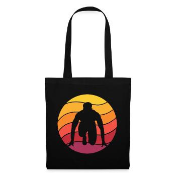 Running Retro Style Vintage - Tote Bag - black - Front