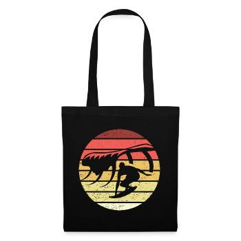 Surfing Retro Style Vintage - Tote Bag - black - Front