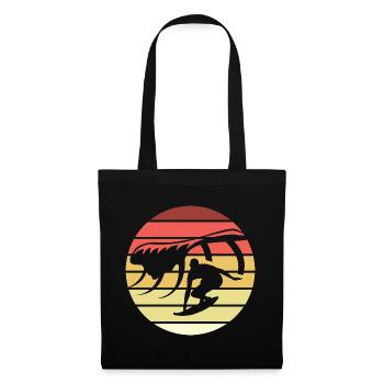 Surfing Retro Style Vintage - Tote Bag - black - Front