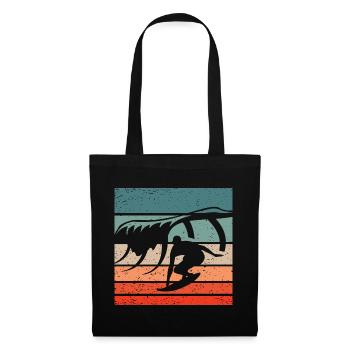 Surfing Retro Style Vintage - Tote Bag - black - Front