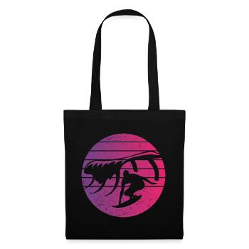 Surfing Retro Style Vintage - Tote Bag - black - Front