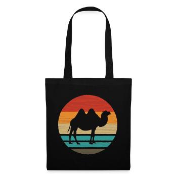 Camel Retro Style Vintage - Tote Bag - black - Front