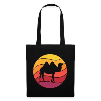 Camel Retro Style Vintage - Tote Bag - black - Front