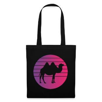 Camel Retro Style Vintage - Tote Bag - black - Front