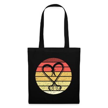 Fishing Hook Retro Style Vintage - Tote Bag - black - Front