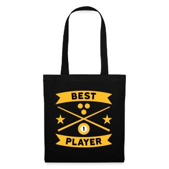 Best billiard player, Billardqueues, Billardkugeln - Stoffbeutel - Schwarz - Vorne