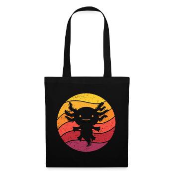 Axolotl Retro Style Vintage - Tote Bag - black - Front