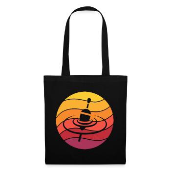 Pose Pêche Nageur Rétro Style Vintage - Sac en tissu - noir - Devant