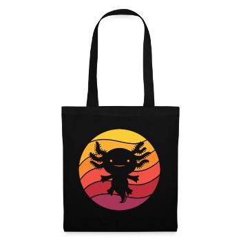 Axolotl Retro Style Vintage - Sac en tissu - noir - Devant