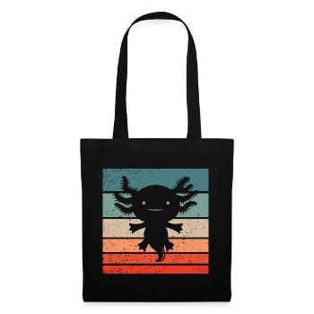 Axolotl Retro Style Vintage - Tote Bag - black - Front