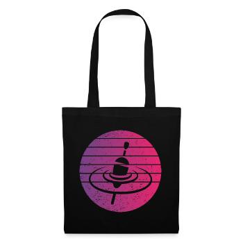 Pose Pêche Nageur Rétro Style Vintage - Sac en tissu - noir - Devant