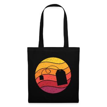 Sachets de thé Retro Style Vintage - Sac en tissu - noir - Devant