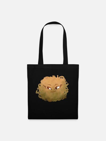 Little Pelota Monster n°7 – gelb - Stoffbeutel - Schwarz