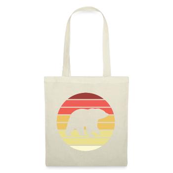 Ours Retro Style Vintage - Sac en tissu - nature - Devant