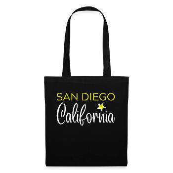 San Diego California - Sac en tissu - noir - Devant