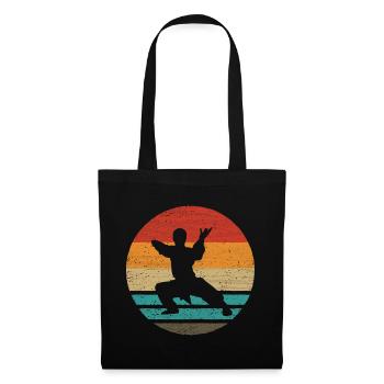Martial Arts Retro Style Vintage - Tote Bag - black - Front