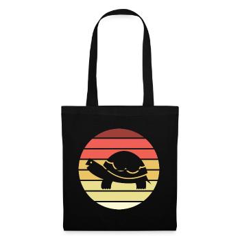 Turtle Retro Style Vintage - Tote Bag - black - Front