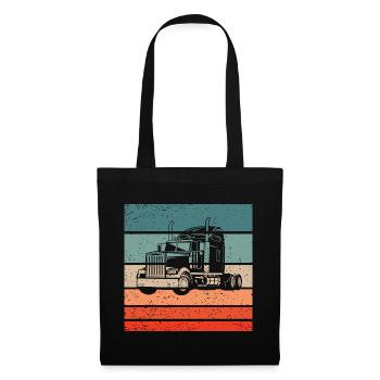 Truck Retro Style Vintage - Tote Bag - black - Front