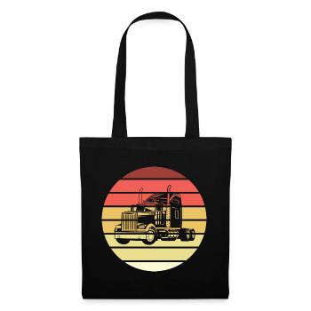 Truck Retro Style Vintage - Tote Bag - black - Front