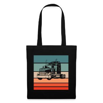 Truck Retro Style Vintage - Tote Bag - black - Front