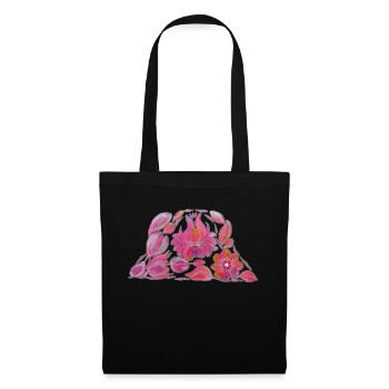 Pink Bucket Hat. Petrykivka Painting. UA ART. - Tote Bag - black - Front