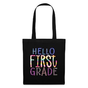 Bonjour Première année Rainbow Girls Boys Équipe d’enseignants - Sac en tissu - noir - Devant