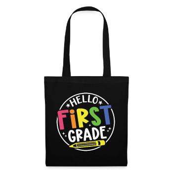 Bonjour Première année Rainbow Girls Boys Équipe d’enseignants - Sac en tissu - noir - Devant