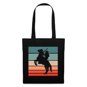 Cowboy Horse Pesade Retro Style Vintage - Tote Bag - black - Front