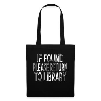 book keeper shirt book connoisseur literary gift - Tote Bag - black - Front