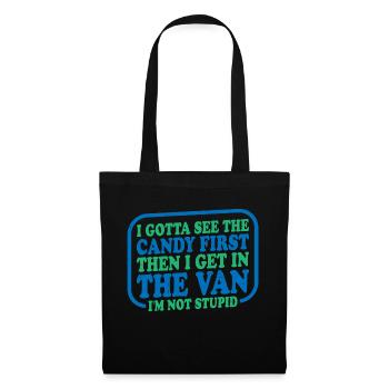 Je dois d’abord voir les bonbons, puis monter dans le van3 - Sac en tissu - noir - Devant