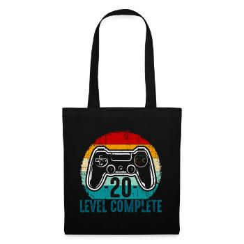 Retro-Controller-Level abgeschlossen - Stoffbeutel - Schwarz - Vorne