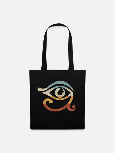 Horus Ägyptisches Symbol Historiker Ägypten - Stoffbeutel - Schwarz