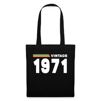 vintage 1971 - Tote Bag - black - Front