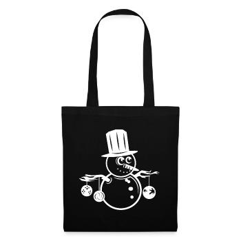 xmas christmas christmas symbol graphic baubles - Tote Bag - black - Front