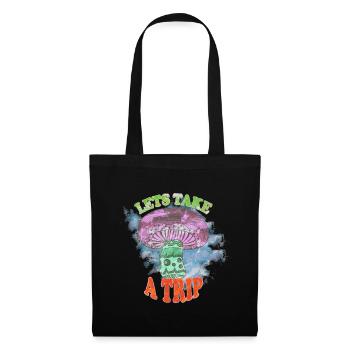 Hippie Peace Peace 60's 70's Love T-Shirt - Tote Bag - black - Front