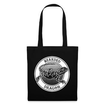 Bearded Dragon Tattoo Reptile Keeper Beardie Owner - Tote Bag - black - Front