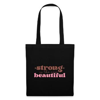 Sensibilisation au cancer du sein Strong est le nouveau - Sac en tissu - noir - Devant