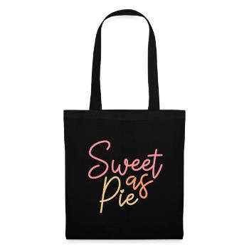 Thanksgiving sucré comme tarte - Sac en tissu - noir - Devant