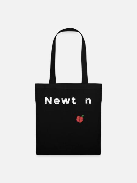 Isaac Newton - Stoffbeutel - Schwarz