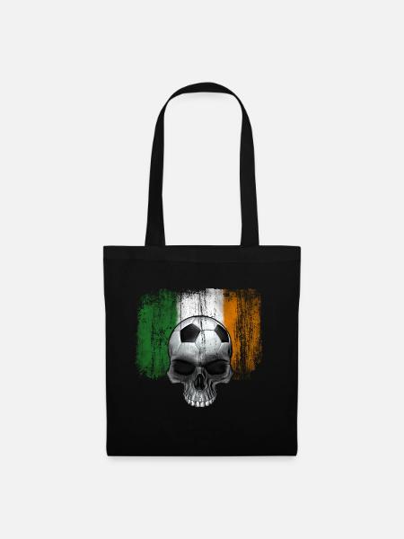 Irland Fußballfan - Stoffbeutel - Schwarz