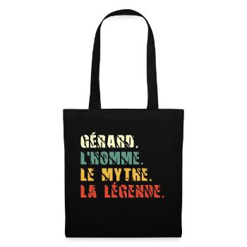 Gérard l homme le mythe la légende - Sac en tissu - noir - Devant